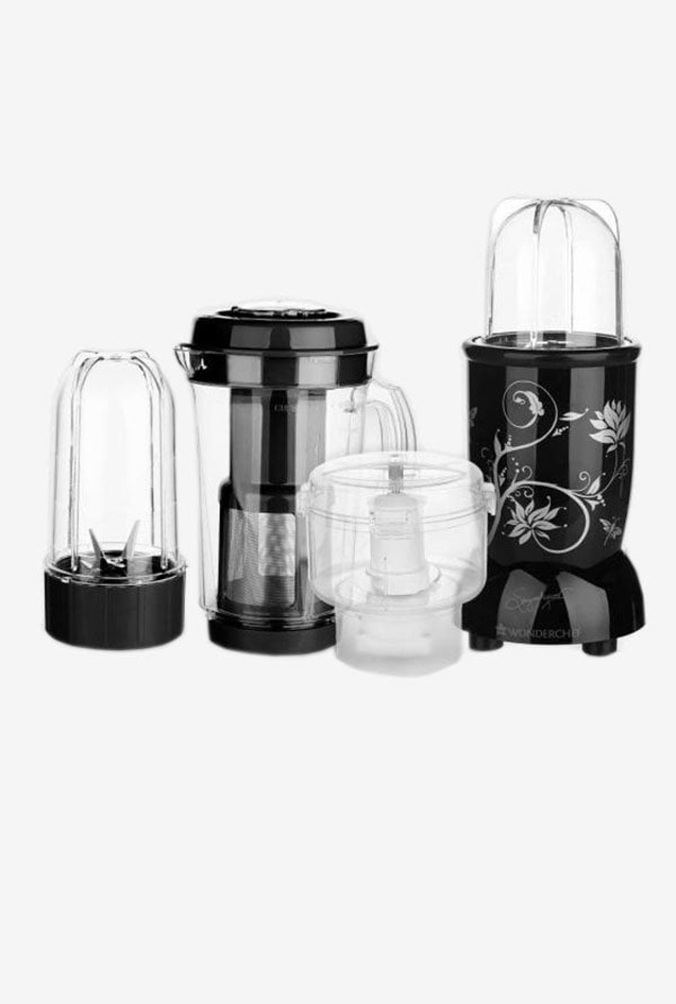 Wonderchef Nutri-Blend CKM 400W With 3 Jars Juicer Mixer Grinder (Black)
