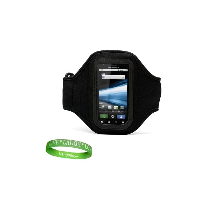 Elegant VG Armband Black wSweat Resistant LiningKey Pocket for LG Optimus Elite
