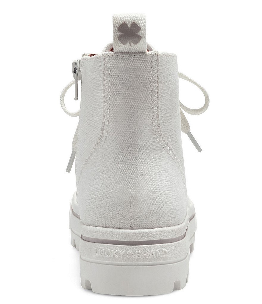 Lucky Brand Eisley High Top Lugged Canvas Lug Sole Sneakers