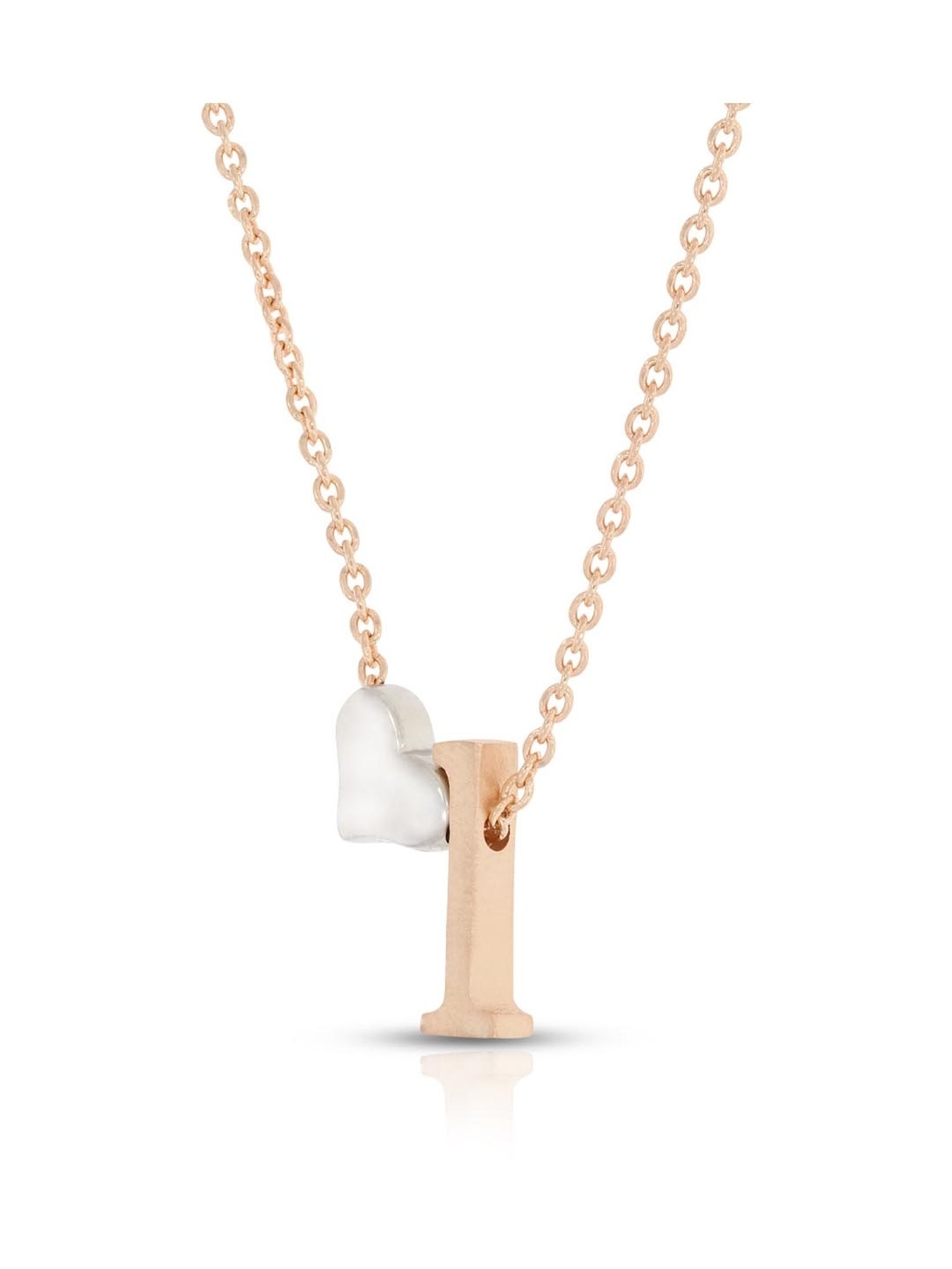 Anayra 92.5 Sterling Silver Initial Letter Charm Pendant without Chain for Women