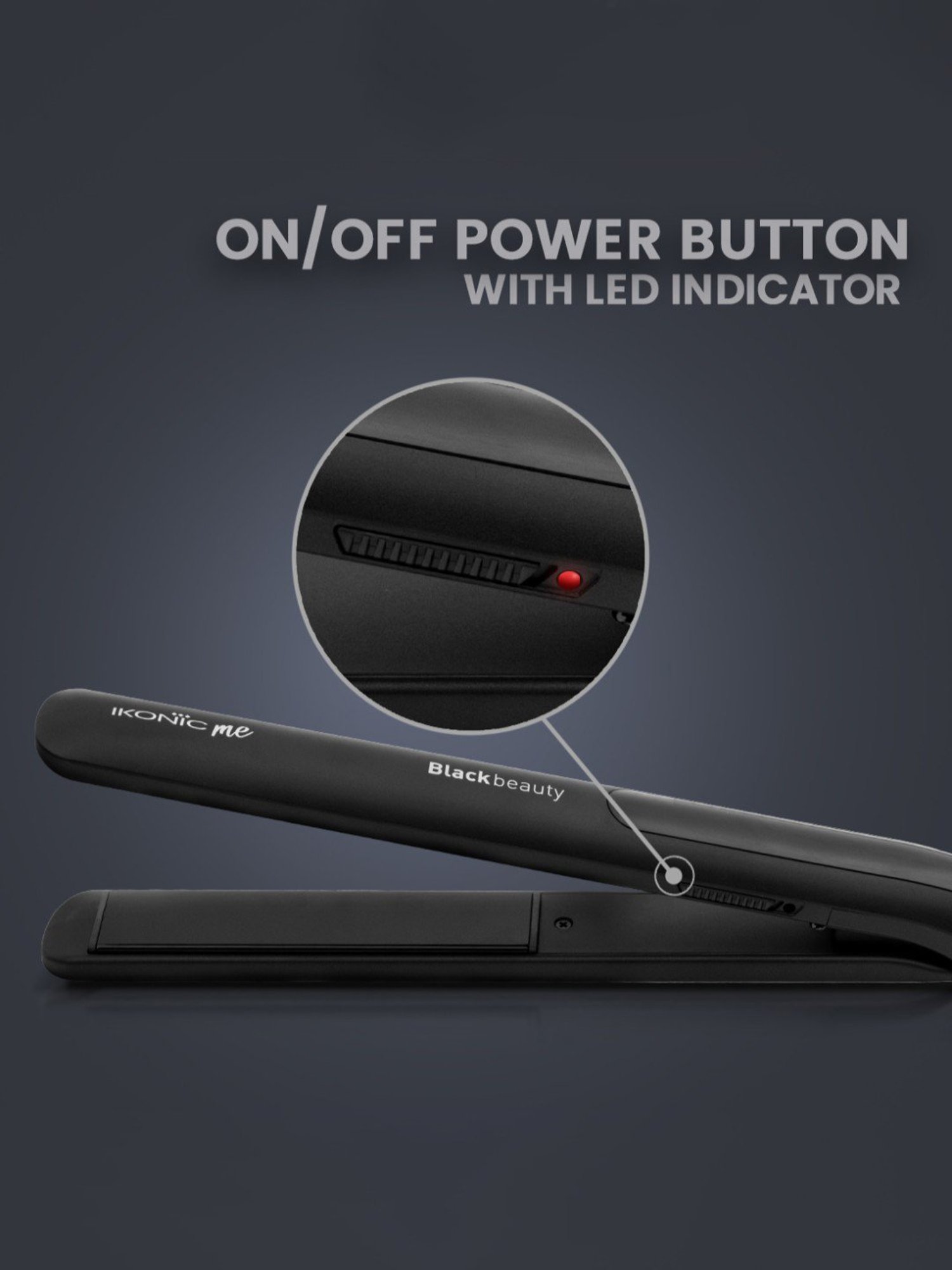 Ikonic Me Black Beauty Hair Straightener