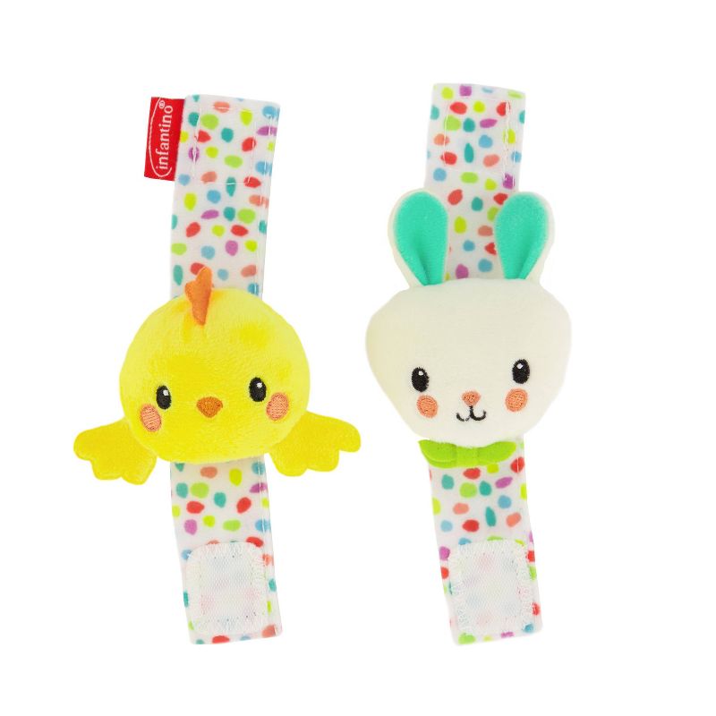 Infantino Go Gaga! Springtime Wrist Rattles