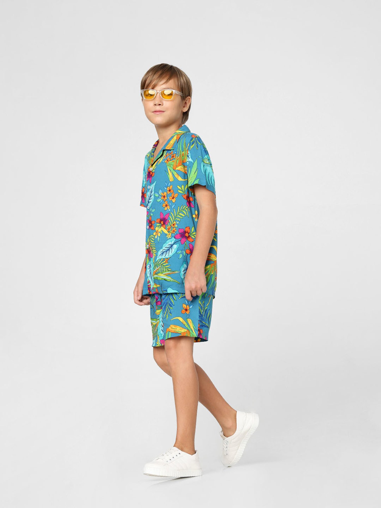 Jack & Jones Junior Blue Floral Print Shorts