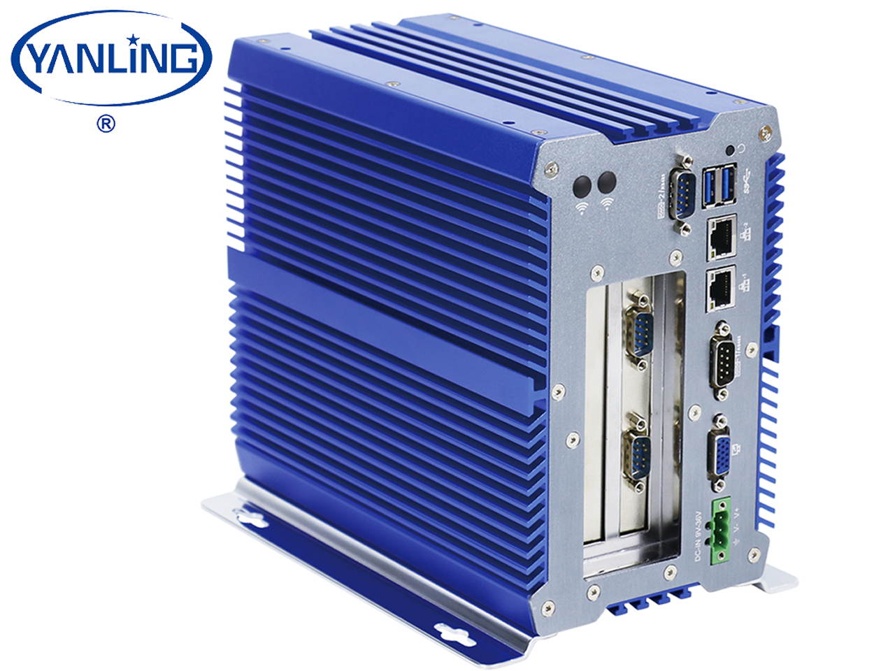 Fanless Industrial PC , Intel Celeron 3865U Rugged Computer, IPC Mini PC, Windows 10 Pro with 6 USB 9 to 36V 2 PCI or 1 PCIE 4X 1 PCI 2 Intel LAN 3G 4G WiFi Support SIM Slot 8 G RAM 128G SSD