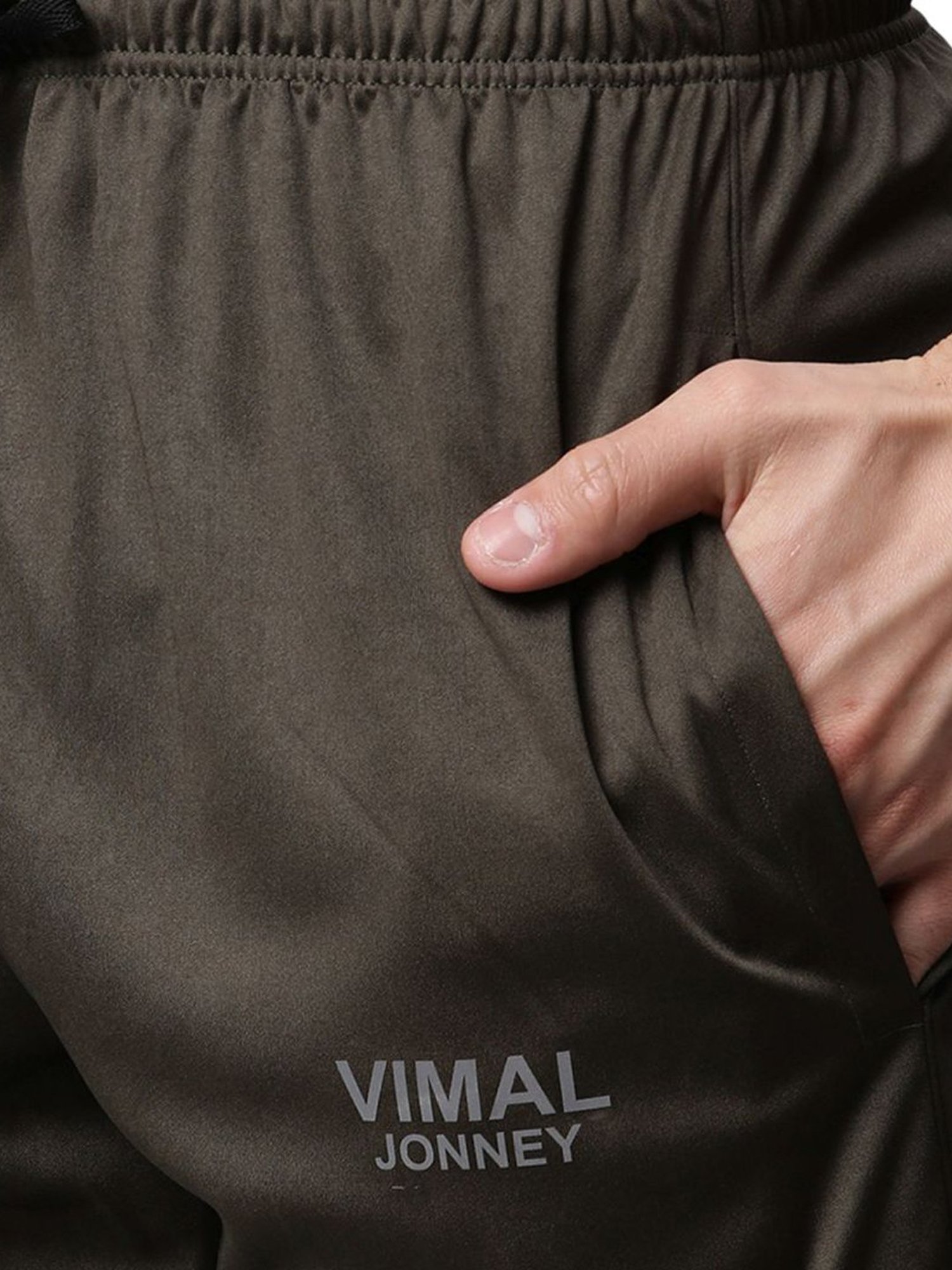 Vimal Jonney Grey Regular Fit Shorts