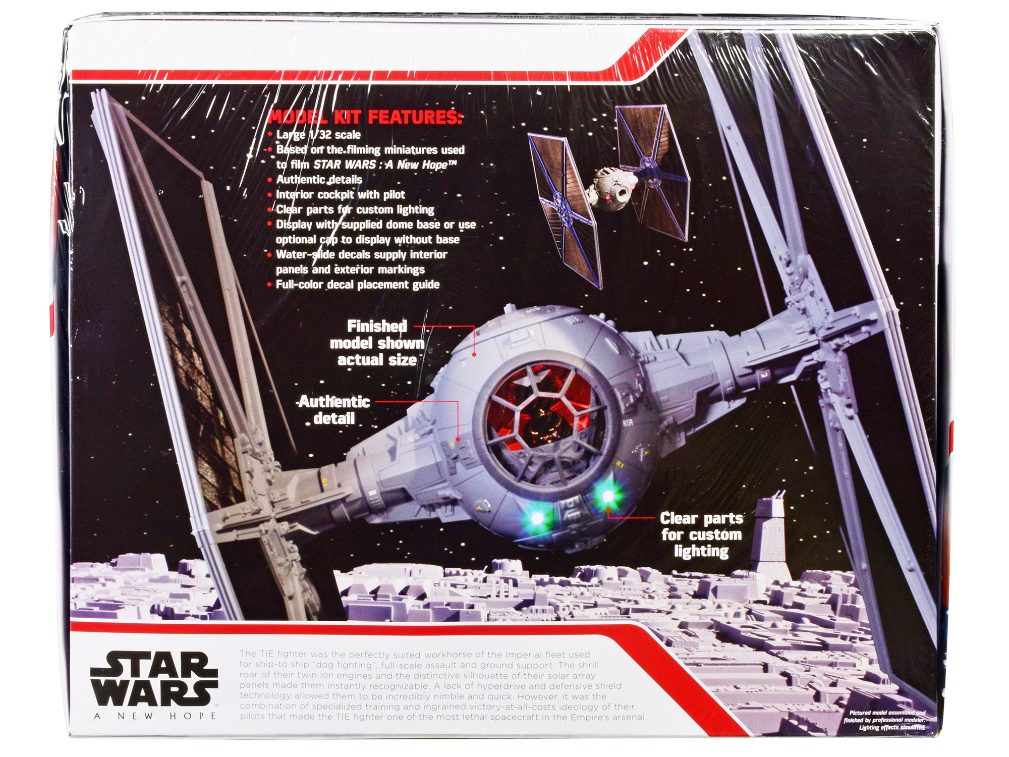 Skill 2 Model Kit Tie Fighter "Star Wars: Episode IV &ndash; A New Hope" (1977) Movie 1/32 Scale Model by AMT