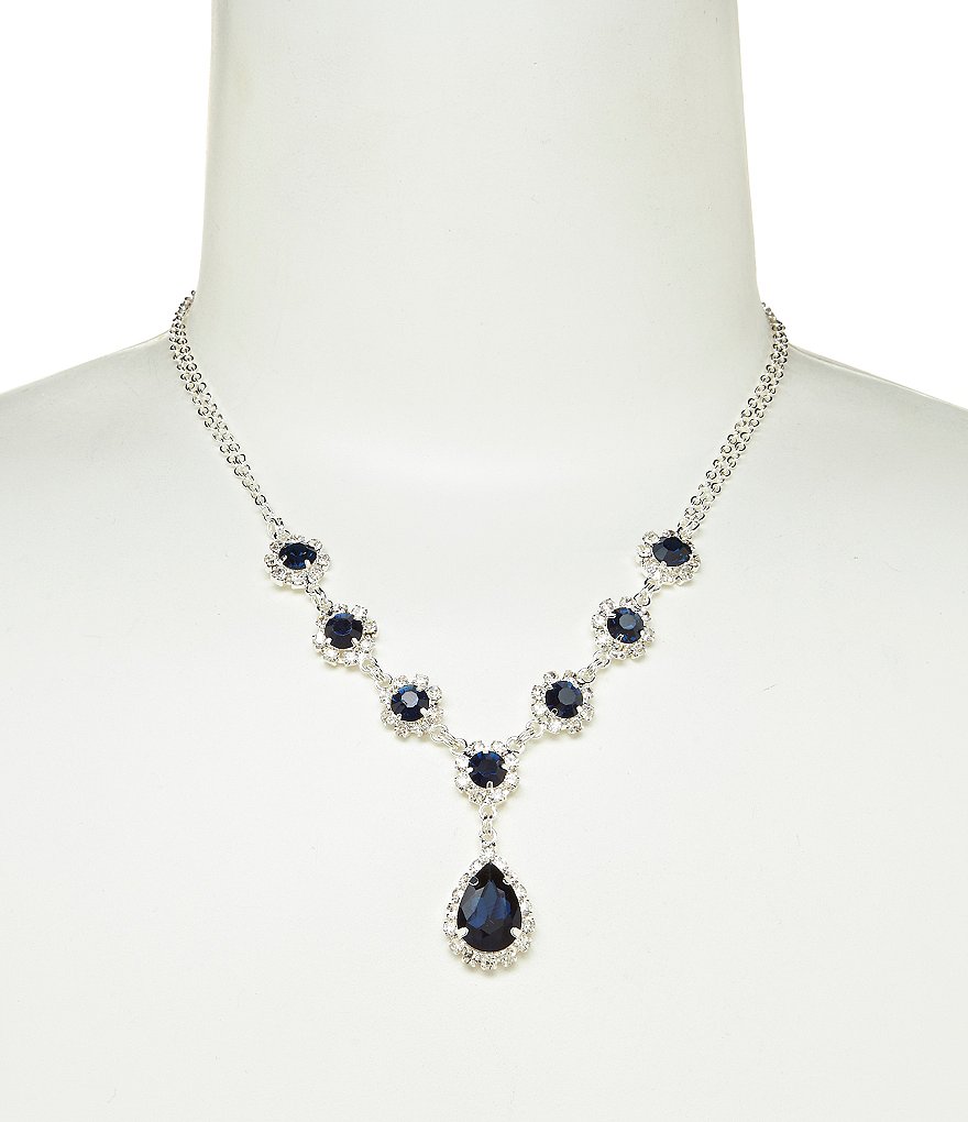 Cezanne Daisy Rhinestone Y-Necklace