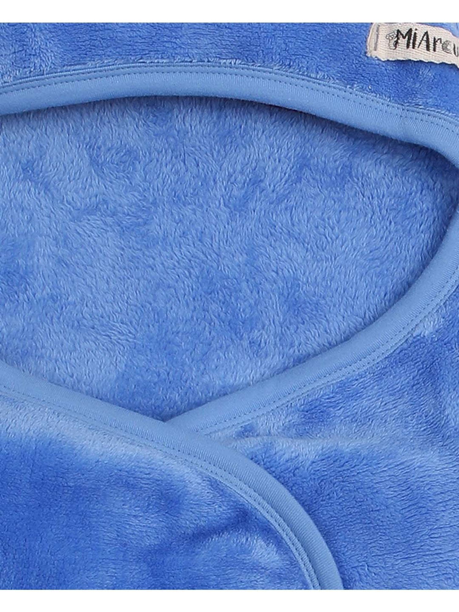 MiArcus Blue Polyester 260 GSM Blanket (0-3 Month) - Set of 1