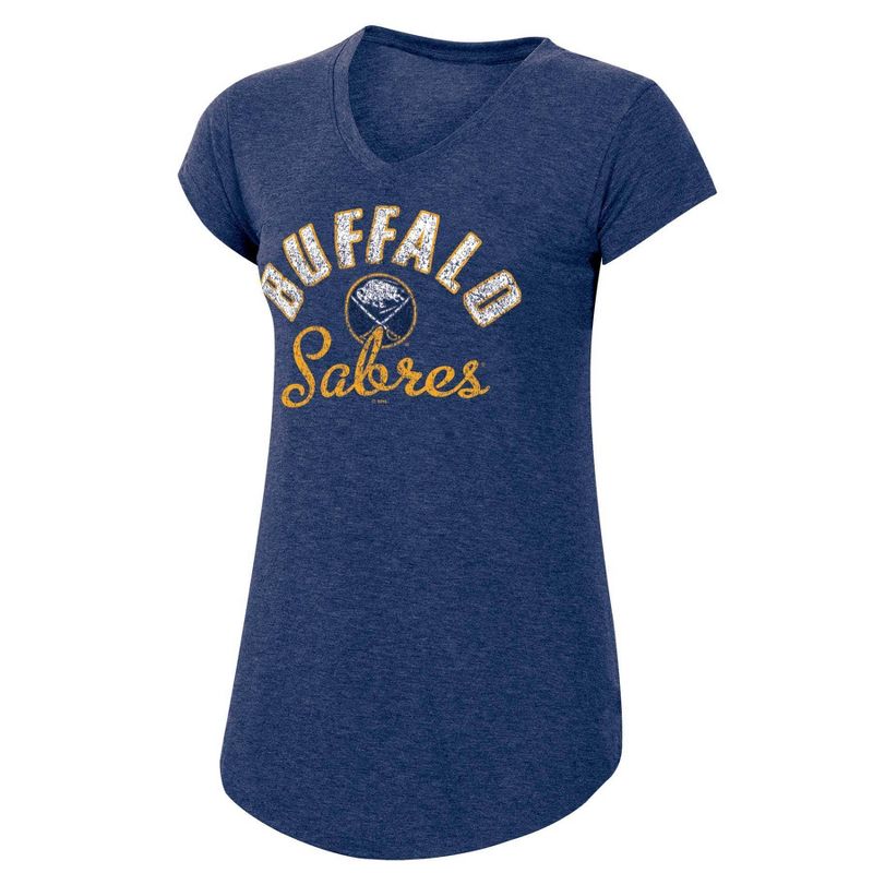 NHL Buffalo Sabres Women's Team Pride V-Neck T-Shirt - S