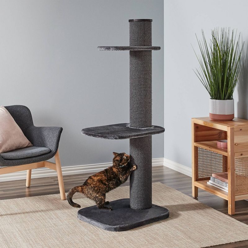 Hauspanther Step Perch Cat Scratcher - Espresso