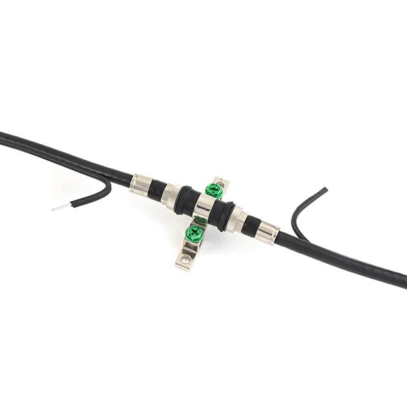 Black RG6 with Messenger Digital Coaxial Cable Shielded PVC Jacket FIRE Rated UL CATV RoHS 75 Ohm RG6 Digital Audio Video Coaxial Cable with Premium Metal Compression F-Connectors