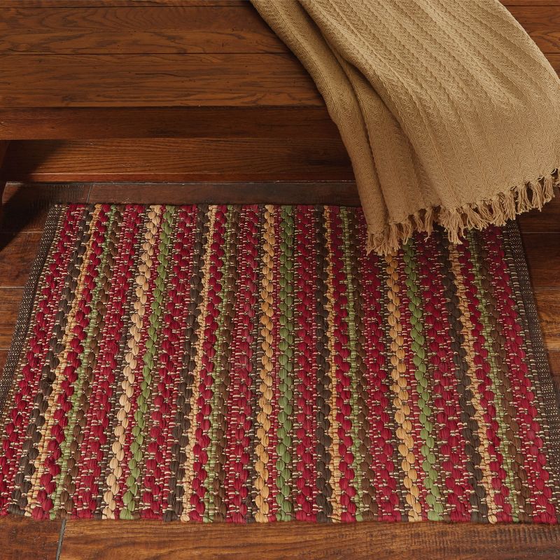 2'x3' Rectangle Hand Made Woven Cotton Accent Rug Multicolored - Park Designs