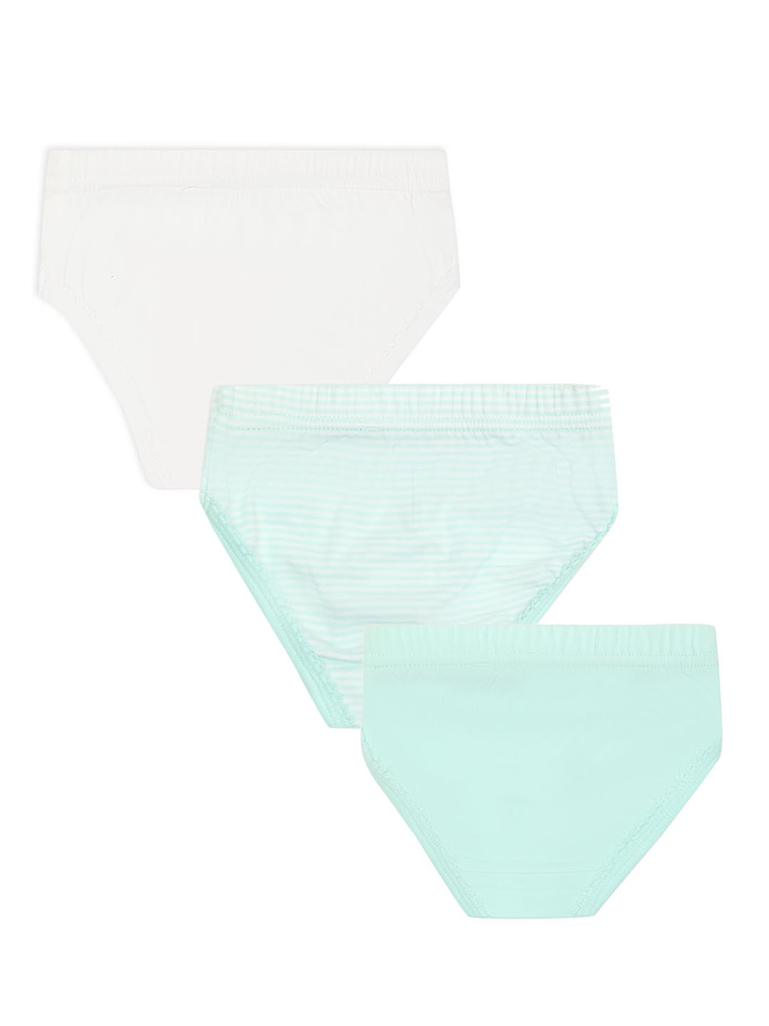 MiArcus Kids Multicolor Striped Briefs (Pack Of 3)