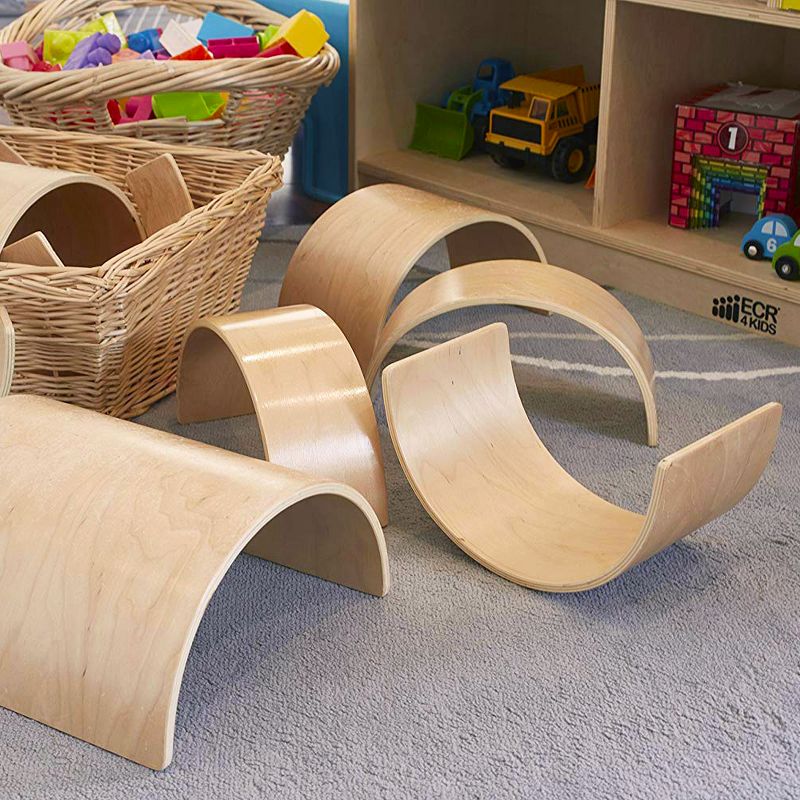 ECR4Kids Wood Tunnels and Arches Toy Set | Creative STEM Building Kit | 20 Pieces
