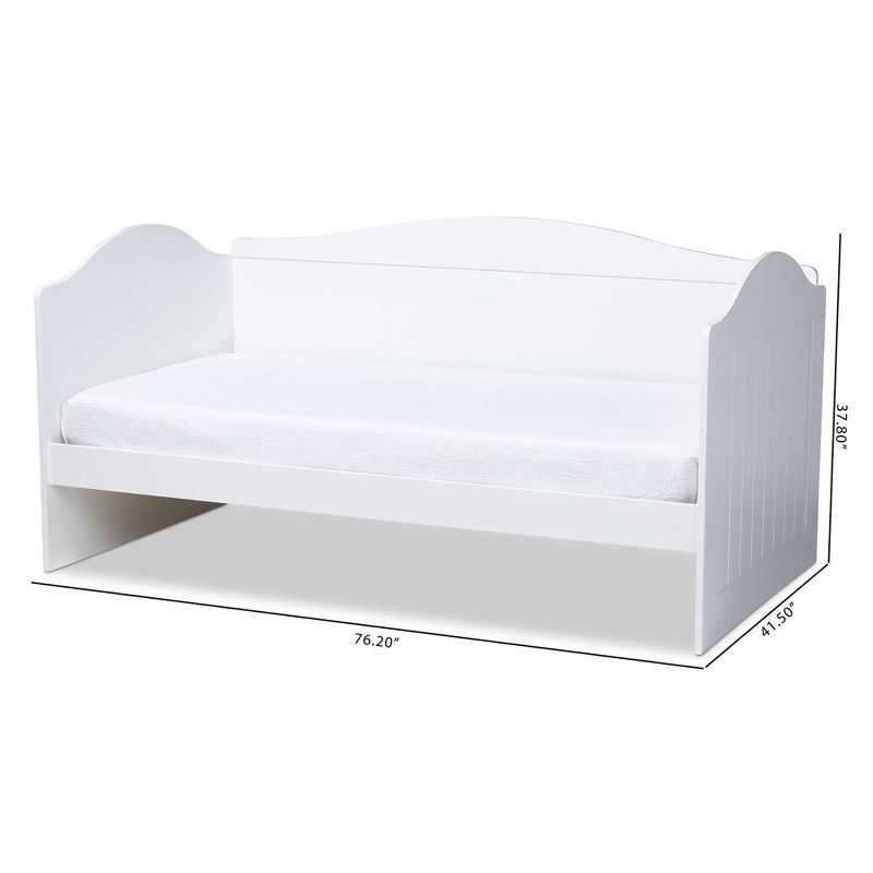 Twin Neves Wood Daybed White - Baxton Studio