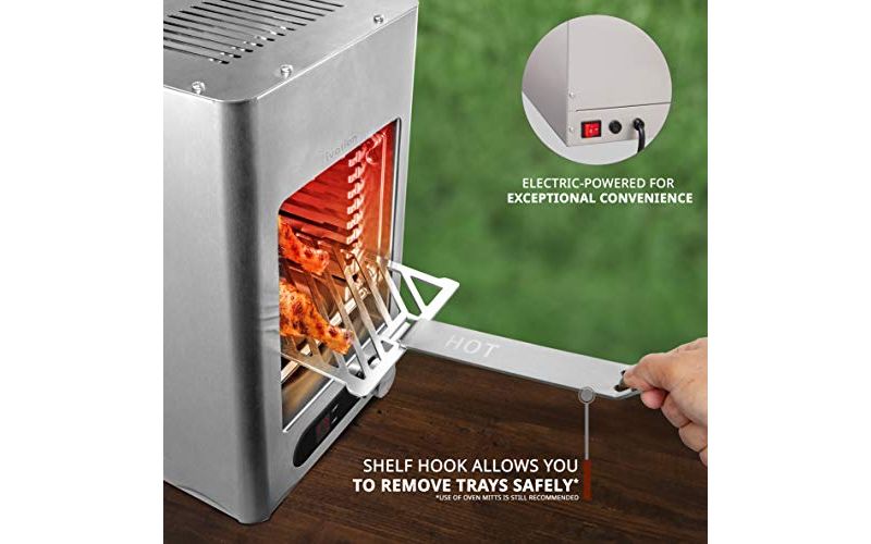 Ivation Electric Infrared Steak Grill  Indoor/Outdoor Broiler Oven with LED Display