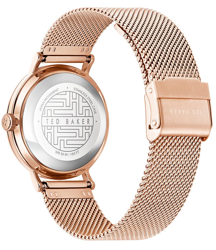 Ted Baker London Phylipa Peonia 3-Hand Mesh Bracelet Watch