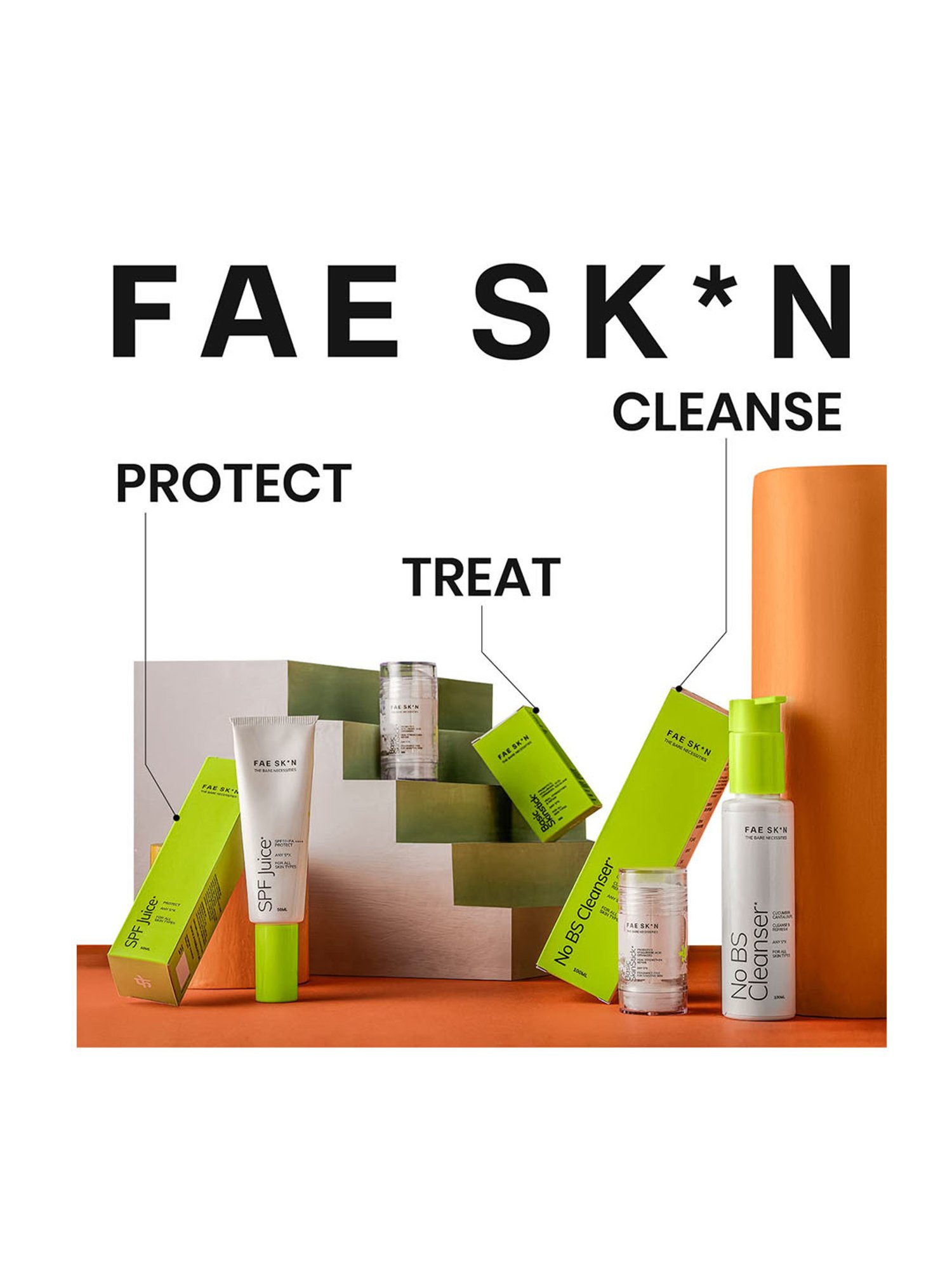 FAE Beauty Cleanser, Serum and Facewash Combo
