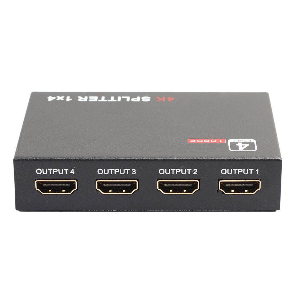 Repeater Amplifier Ultra HD 4K 4 Port HDMI Splitter 1x4 Repeater Amplifier 1080P 3D Hub 1 In 4 Out JL.10