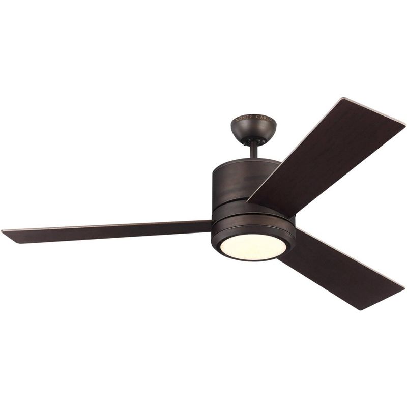56" Monte Carlo Vision Max Roman Bronze Outdoor LED Ceiling Fan