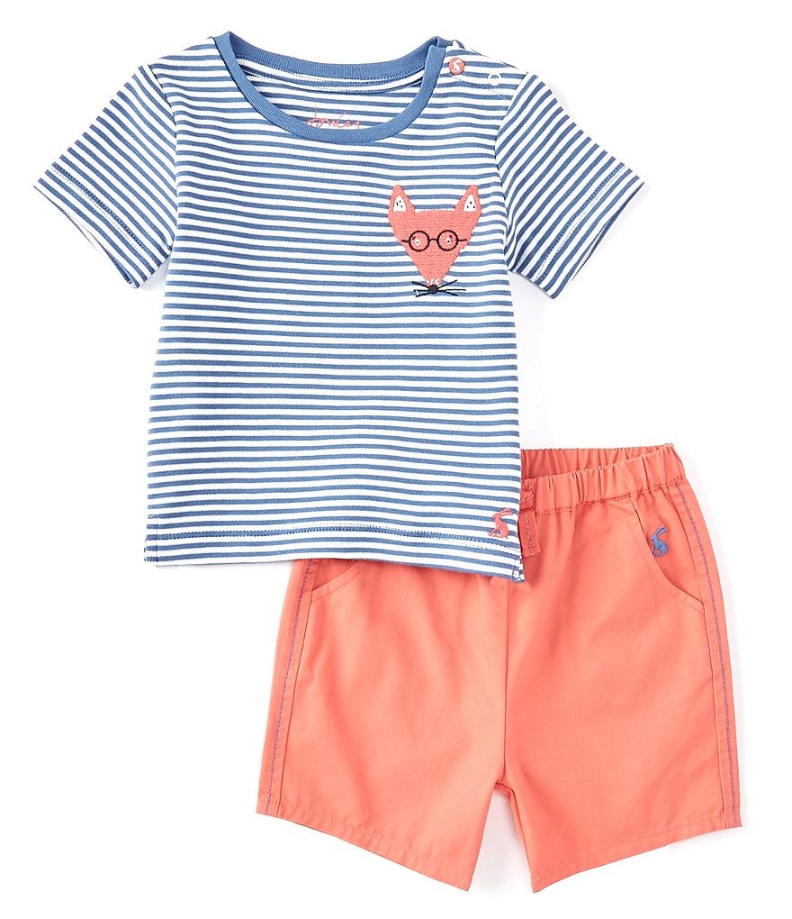 Joules Baby Boys 3-24 Months Short-Sleeve Eddie Graphic Tee & Short Set