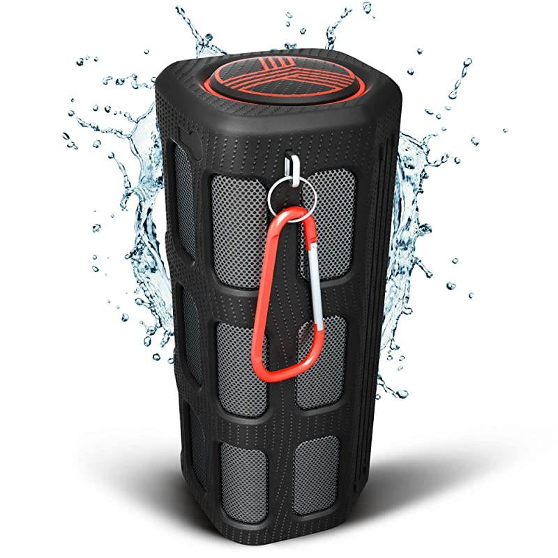 FX100 Extreme Bluetooth Speaker Loud Rugged for Outdoors Shockproof Waterproof IPX4 BuiltIn 7000mAh Power Bank HD Audio w Deep Bass Portable Wireless Blue Tooth Microphone Mic