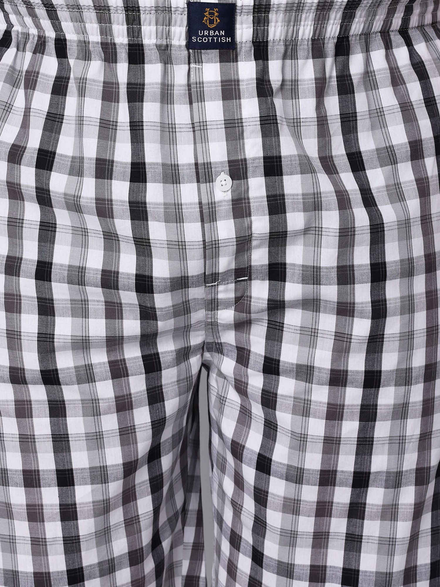 Urban Scottish Multi Cotton Regular fit Checks Boxers