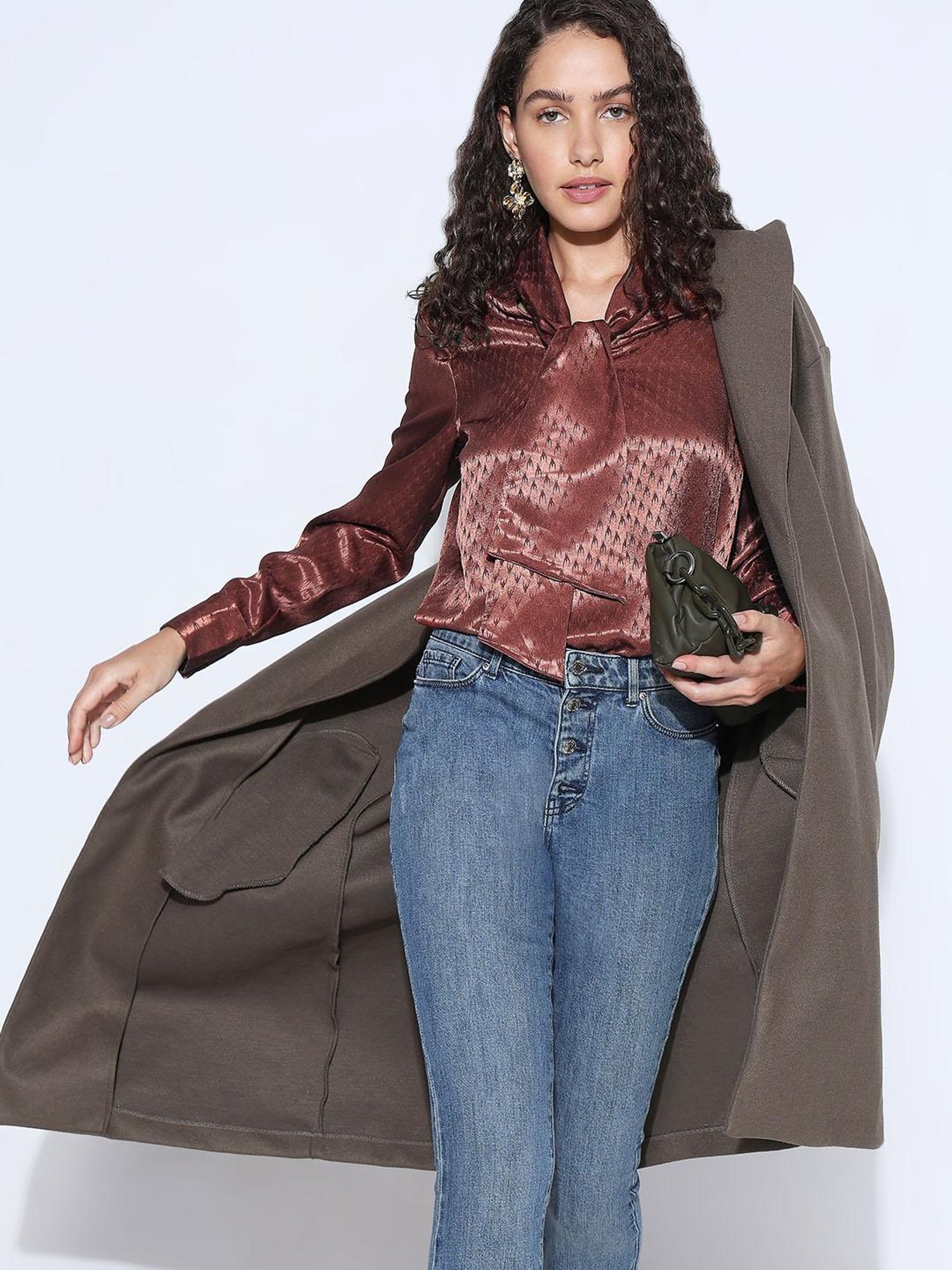 Vero Moda Brown Printed Top