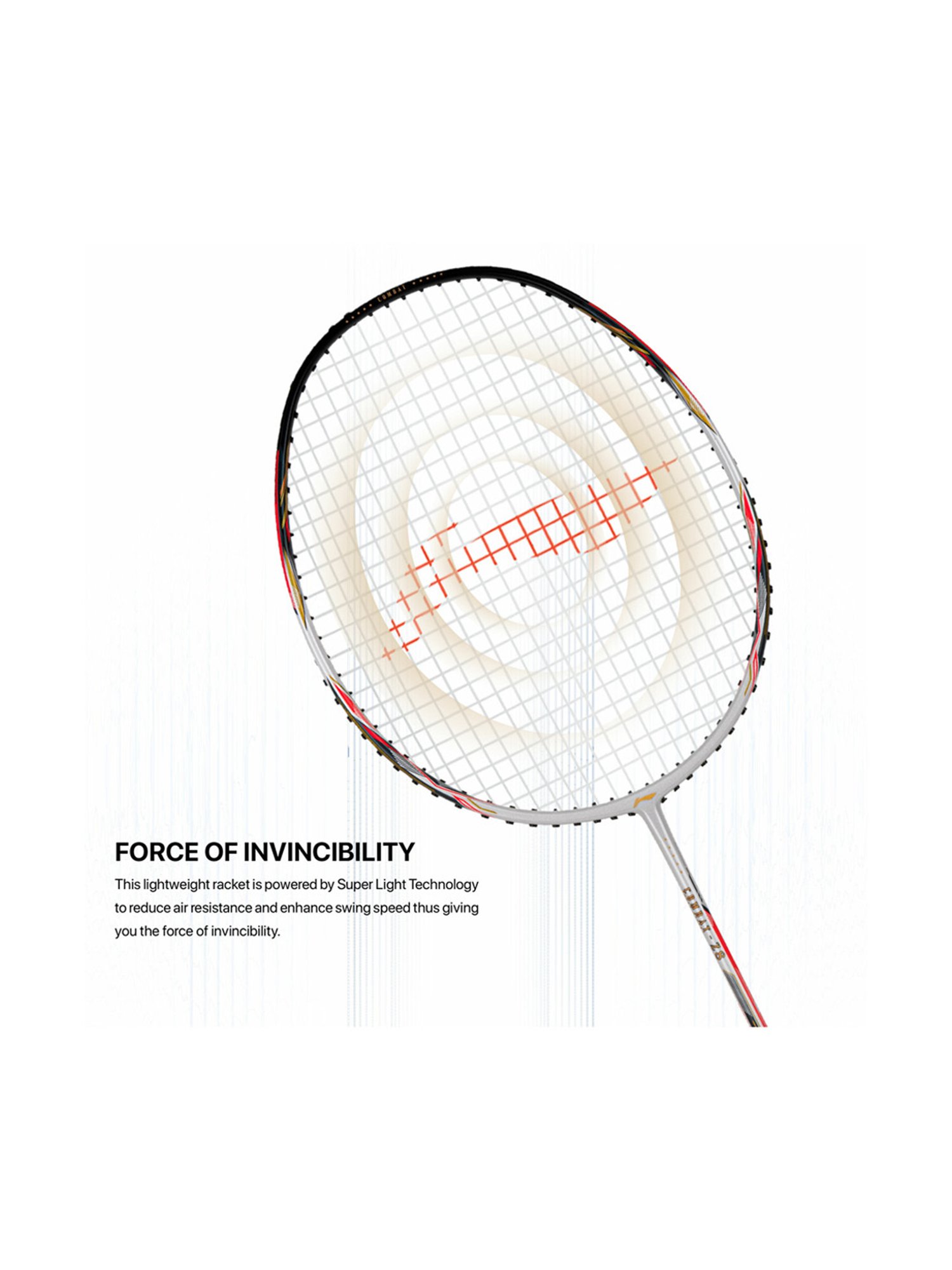 Li-Ning Combat Z8 Badminton Racket (White) Size - Medium