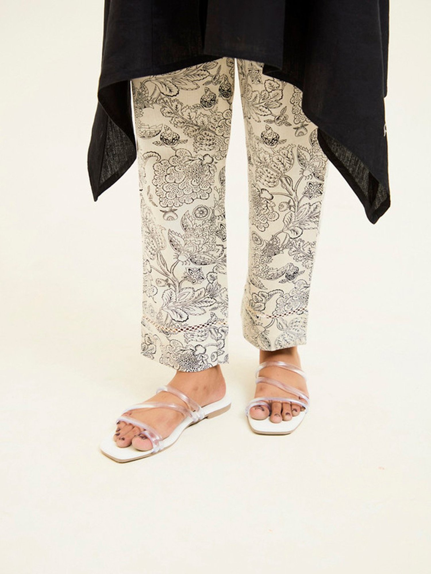Melon by PlusS Blue Printed Shirt Pant Set