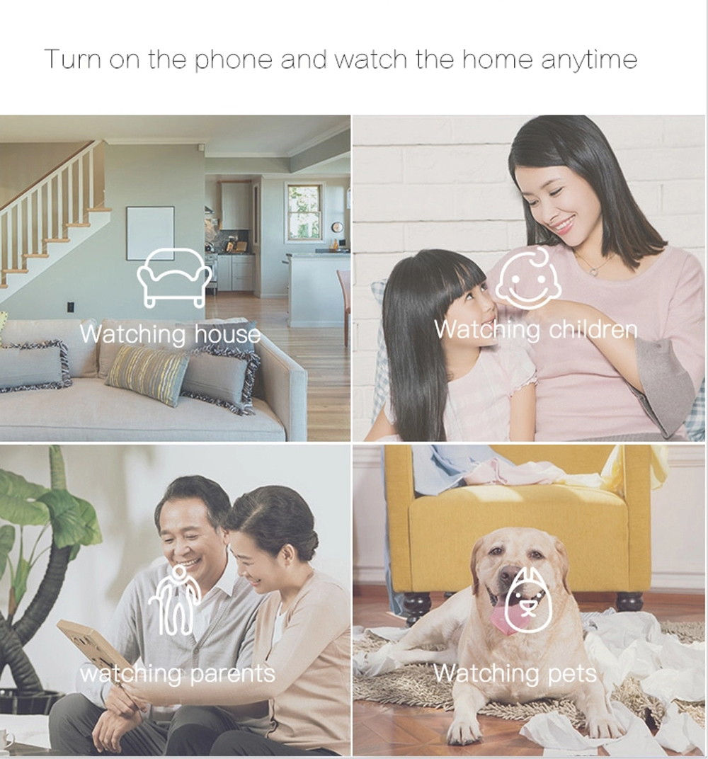 P2P 720P HD Wireless Wifi IP Camera CCTV  Home Security Smart Camera IR Night Vision Camera WHITE US Plug