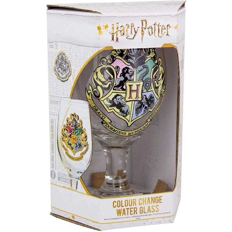 Paladone Products Ltd. Harry Potter Hogwarts Crest Color Change 14oz Water Glass