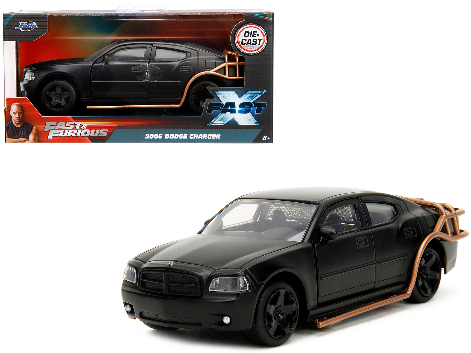 2021 Dodge Charger SRT Hellcat Gray Metallic "Fast X" (2023) Movie "Fast & Furious" Series 1/24 Diecast Model Car by Jada