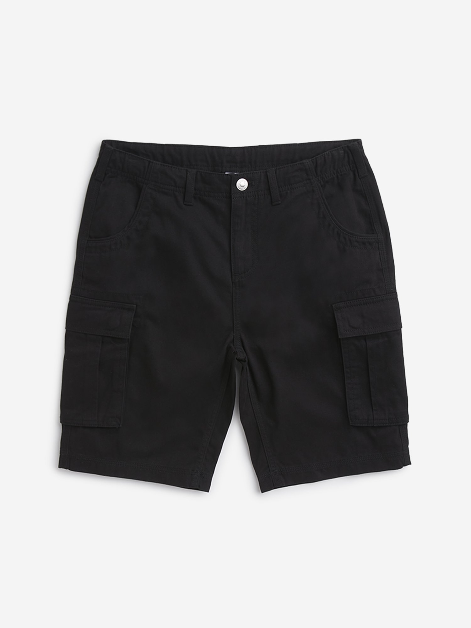 Y&F Kids by Westside Black Mid Rise Cargo Shorts