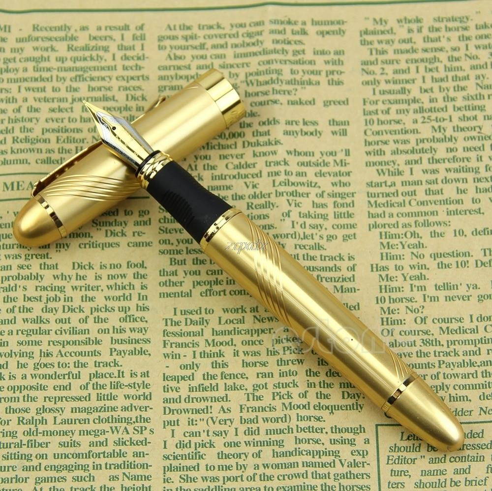 New Jinhao X450 golden Twist Carven B Nib metal Fountain Pen Z11 Drop ship