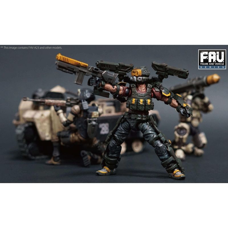 FAV-A23 Civet AEGIS Sentinel 1:18 Scale | Acid Rain Fav Action figures
