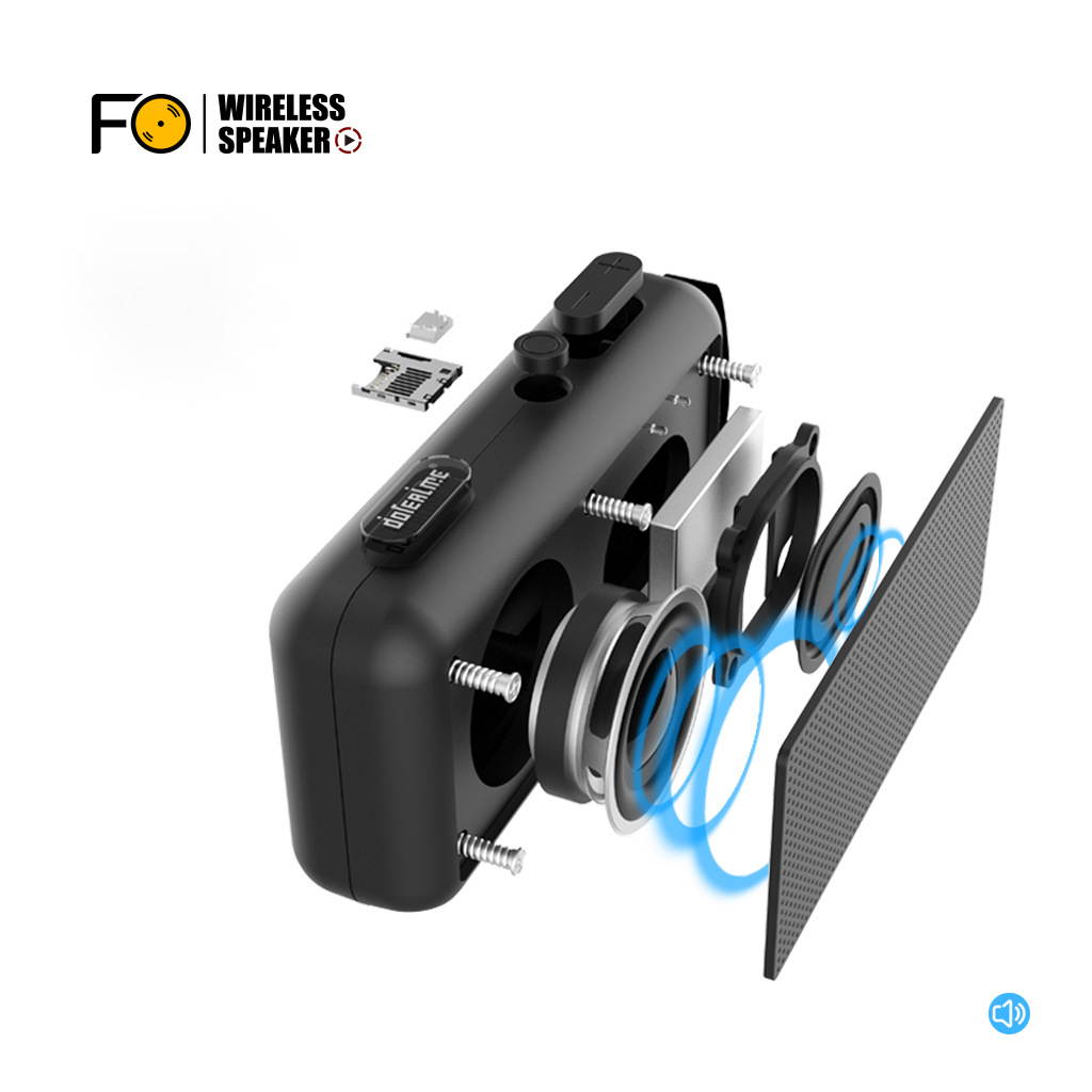 Wireless Mini Creative Graffiti Painted Bluetooth Speakers TF USB FM Wireless Portable Music Sound Gift