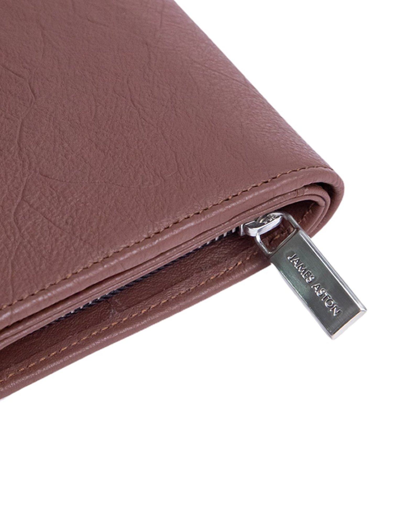 James Aston Sof&iquest;a Cognac Leather Clutch