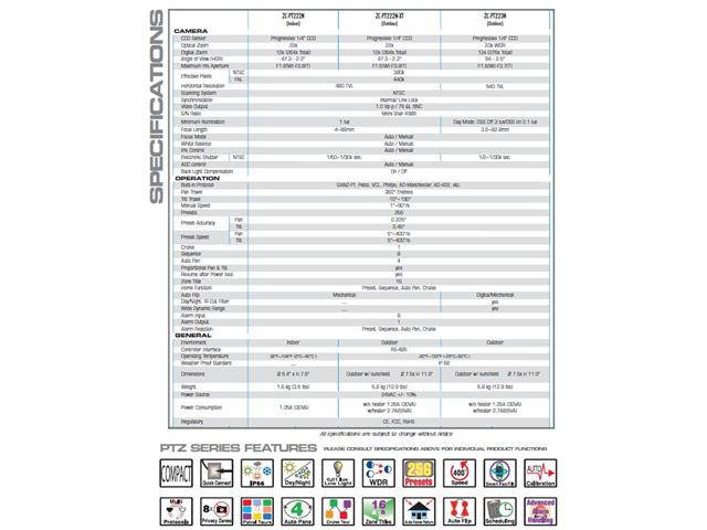 Computar Ganz High Quality CCTV PTZ Camera ZC-PT222N-XT Outdoor 22X PTZ Dome