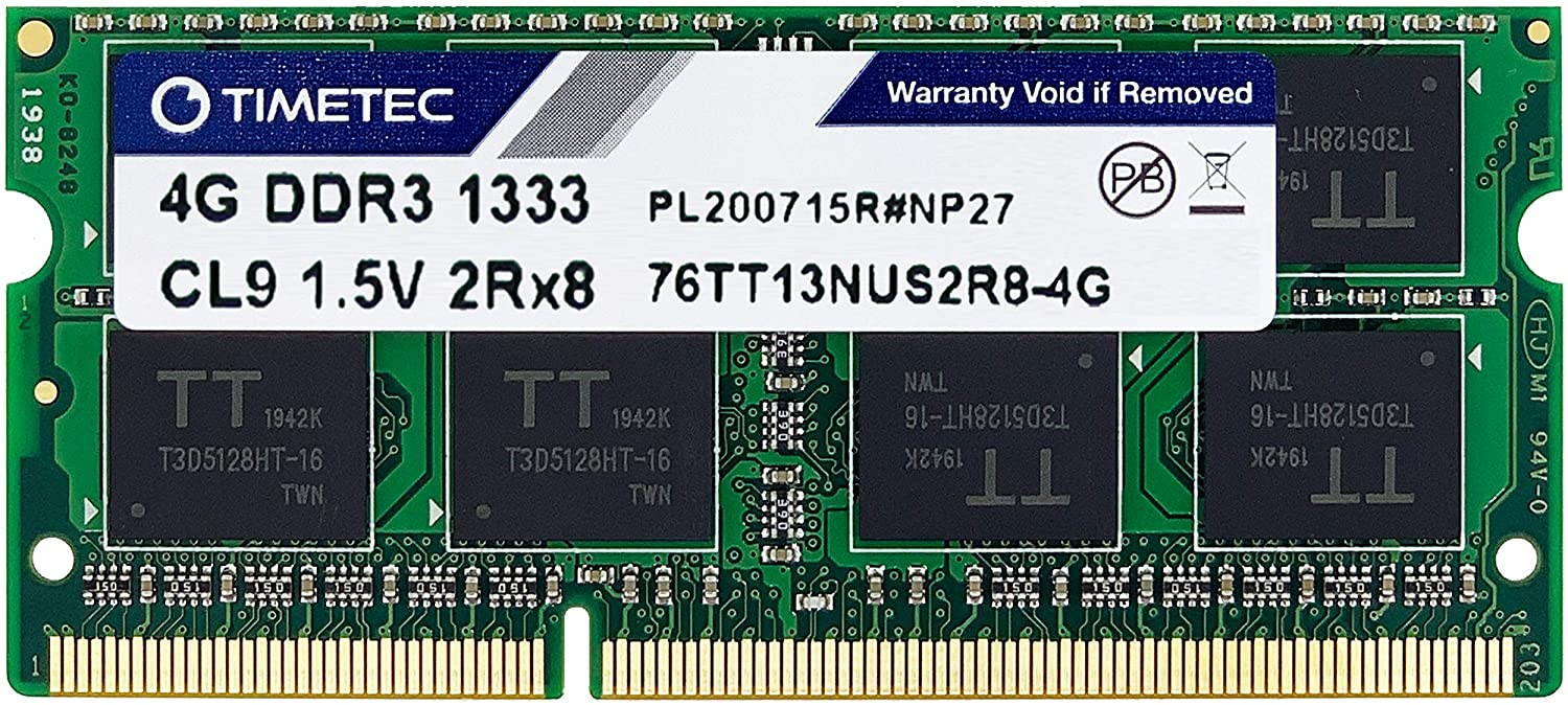 Timetec Hynix IC 16GB Kit(2x8GB) DDR3 1333MHz PC3-10600 Non ECC Unbuffered 1.5V CL9 2Rx8 Dual Rank 204 Pin SODIMM Laptop Notebook Computer Memory Ram Module Upgrade(16GB Kit(2x8GB))