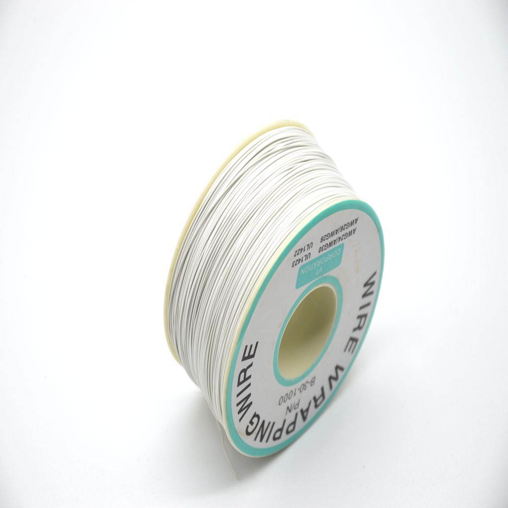 OK line circuit board flying wire PCB jumper electronic wire welding connection line 30# 30AWG wire DIY single core copper wire white