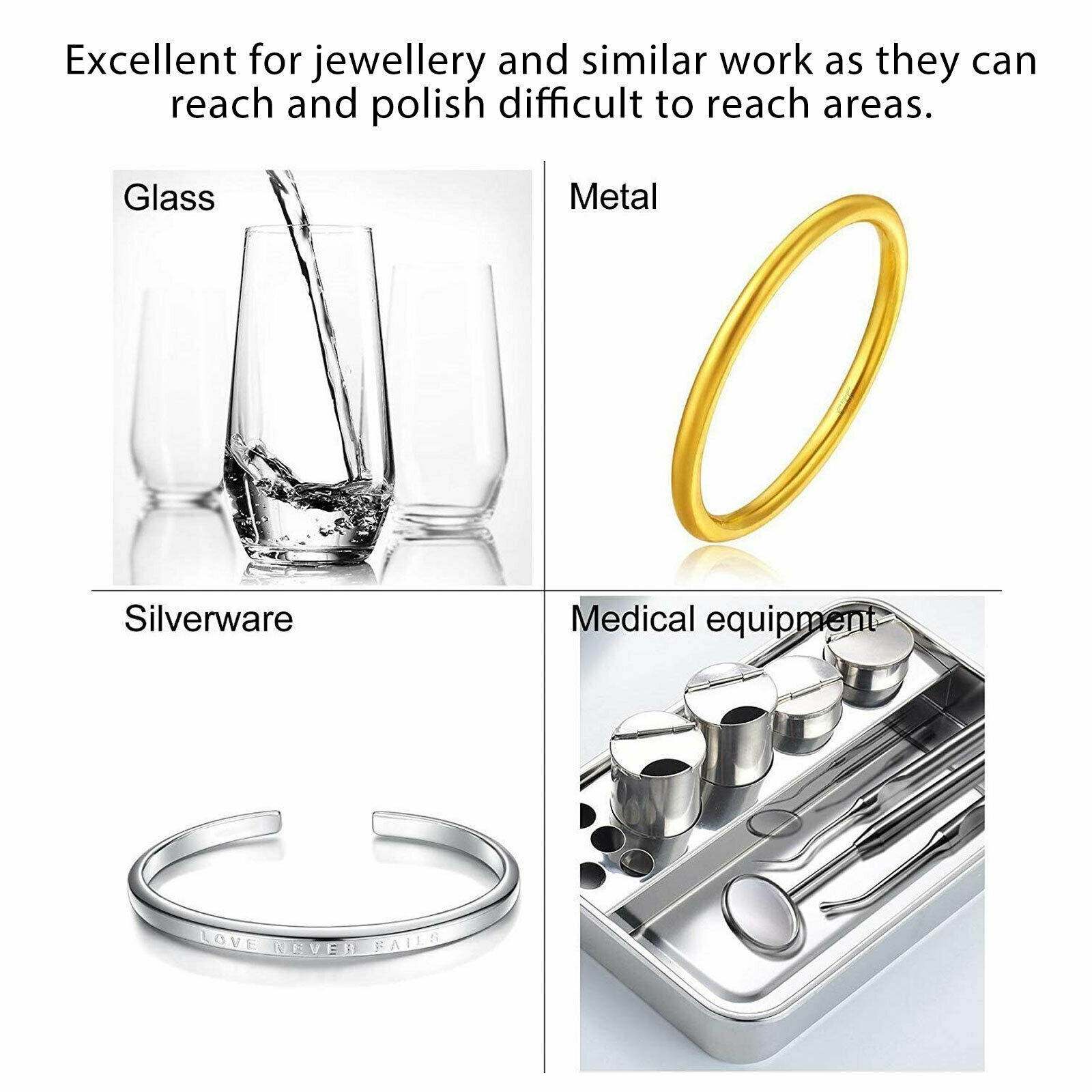 129Pcs/Set Wool Felt Polishing Buffing Pads Waxing Head Wheel Dremel Accessories