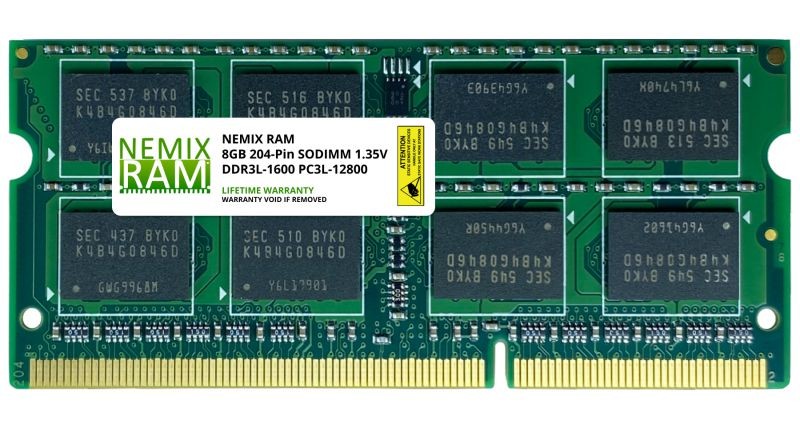 16GB (2x8GB) DDR3 1600 (PC3 12800) SODIMM Laptop Memory RAM