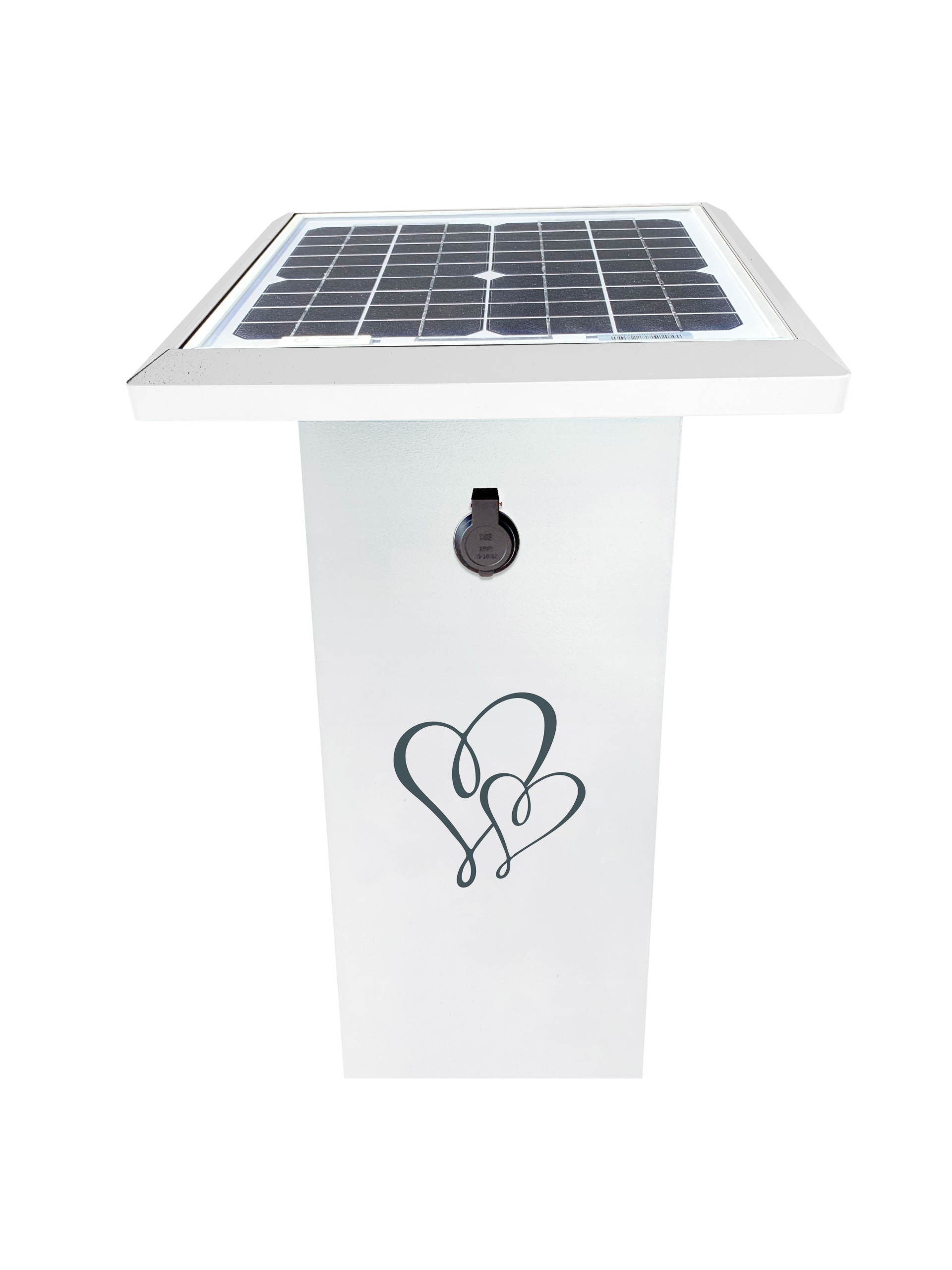 SuperCharge35&trade; Wedding Edition Solar Powered USB Charging Station