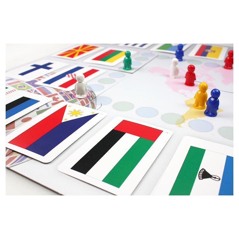 Flags Around the World Educational Board Game