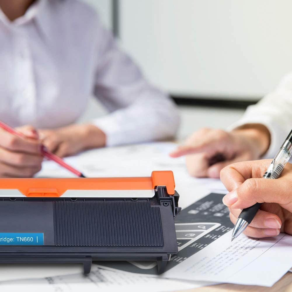 V4INK Compatible Toner Cartridge Replacement for Brother TN630 TN660 (Black, 2-Pack), for use in Brother HL-L2340DW HL-L2300D HL-L2360DW HL-L2380DW DCP-L2540DW HL-L2320D MFC-L2720DW MFC-L2740DW