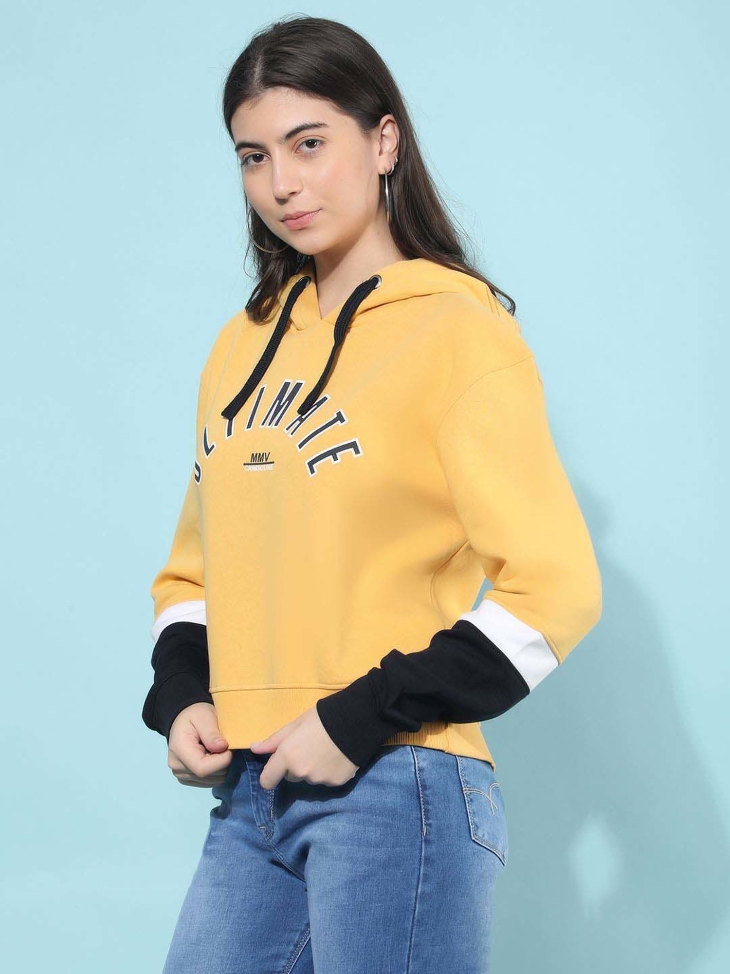 Belle Fille Yellow Patchwork Sweatshirt