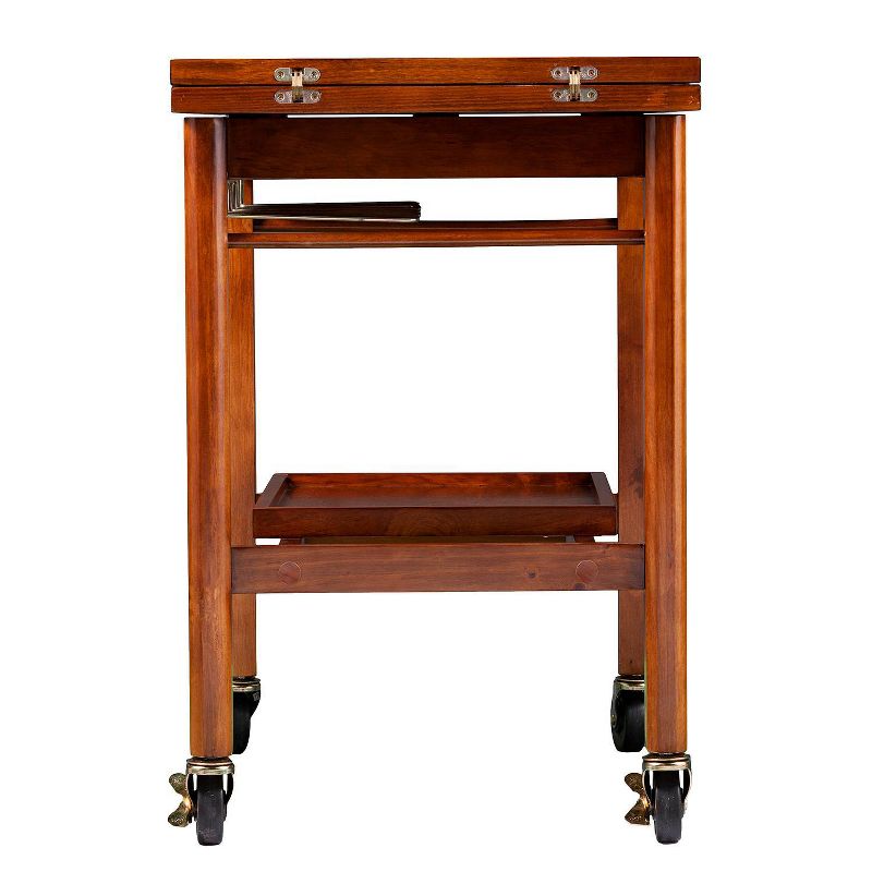 Karymore Adjustable Kitchen Cart with Storage Brown - Holly & Martin