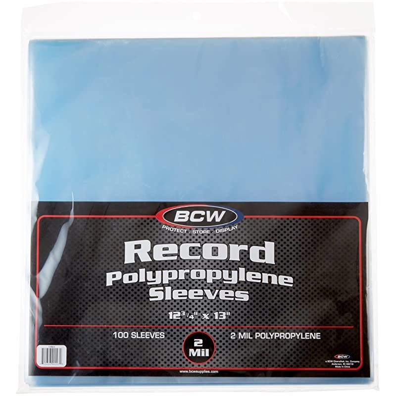 1RSLV 33 RPM Record Sleeves 100 Count