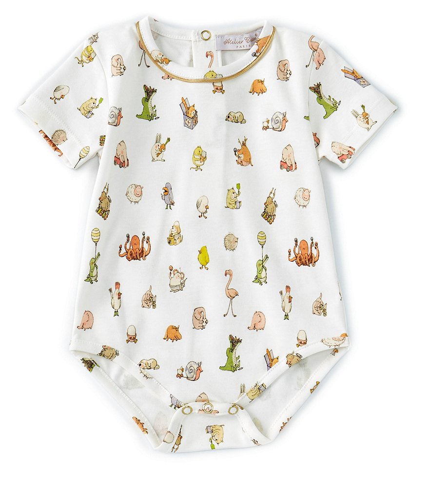 Atelier Choux Paris Baby 3-6 Months Short-Sleeve Bebe Choux Onesie
